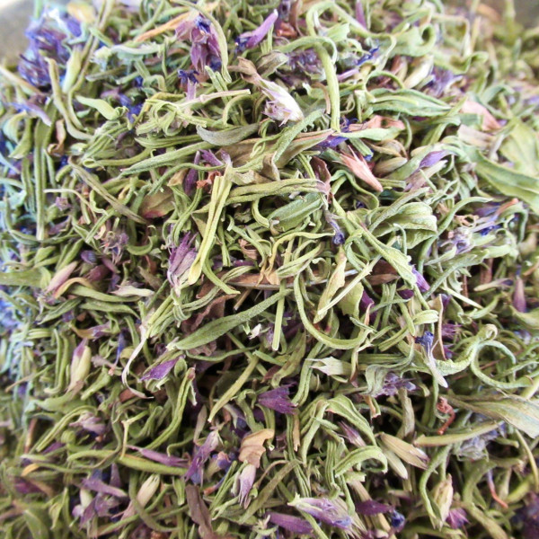 Hyssop dried leaves and flowers